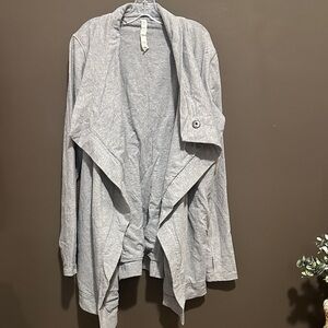Size 8 Lululemon athletica Light Gray Women's Cardigan